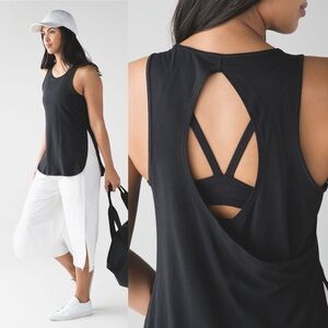 Lululemon Black Cruiser Women's Tank Size 8
